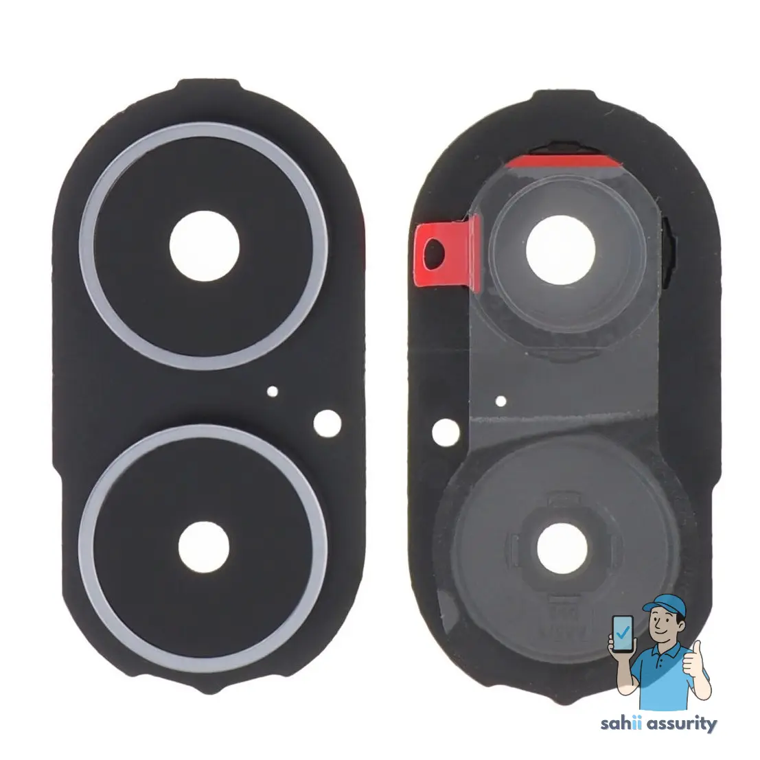 Camera Lens Glass with Frame for OnePlus Nord CE 4 Lite 5G White